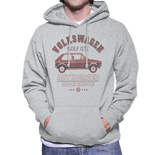 All+Every Volkswagen Red Golf GTI Repairs Red Logo Men's Hooded Sweatshirt von All+Every