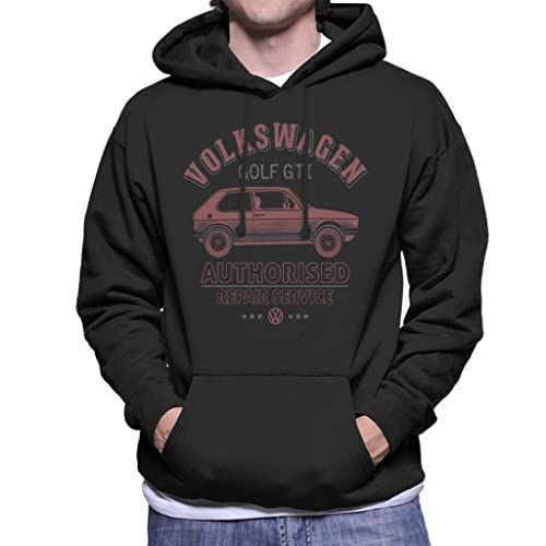 All+Every Volkswagen Red Golf GTI Repairs Red Logo Men's Hooded Sweatshirt von All+Every