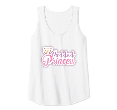Damen Gepolsterte Prinzessinnen-Rüschenwindel ABDL Tank Top von All ABDL Fet