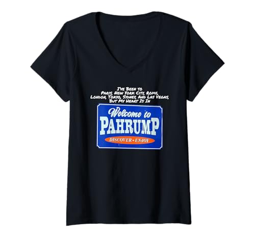 Damen Mein Herz ist in Pahrump T-Shirt mit V-Ausschnitt Damen Mein Herz ist in Pahrump T-Shirt mit V-Ausschnitt von All About T-Shirts