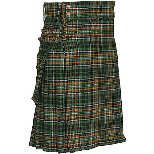All Kilts Sports Tartan-Utility-Kilt für aktive Männer (Ireland National, 48'') von All Kilts Sports