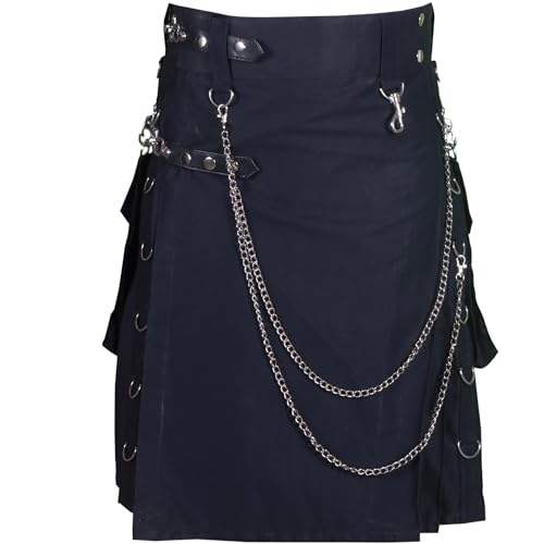 Moderner Utility-Kilt für die Hochzeit für Herren - Kilts für Herren (34 Inches - 86.36cm) von All Kilts Sports