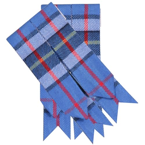 Schottische Kilts Sockenblitze verschiedene Tartans/Highland Kilt Schlauchblitze - Scottish Kilt Flashes (Thompson Dress Blue) von All Kilts Sports