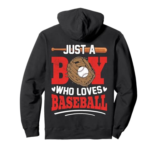 Just a Boy Who Loves Baseball-Design Pullover Hoodie Just a Boy Who Loves Baseball-Design Pullover Hoodie von All Star Dugout Threads