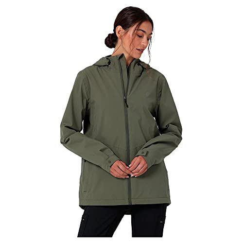 All Terrain Gear by Wrangler Damen Rain Jacket, Dusty Olive, S EU von All Terrain Gear by Wrangler