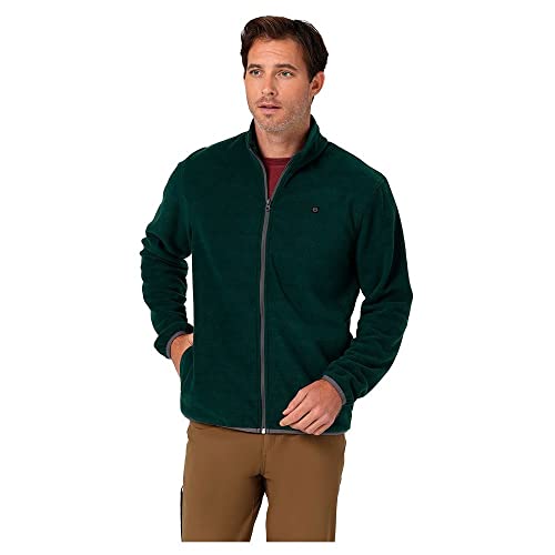 All Terrain Gear by Wrangler Men's Adams Fleece Full Zip Sweatshirt, Pine, Medium von All Terrain Gear by Wrangler