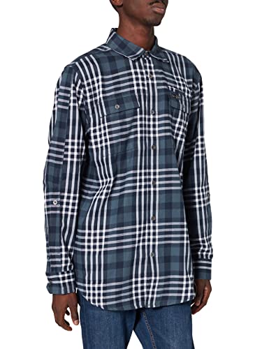 All Terrain Gear by Wrangler Mens Recycled Flannel Shirt, Midnight Navy, L von All Terrain Gear by Wrangler