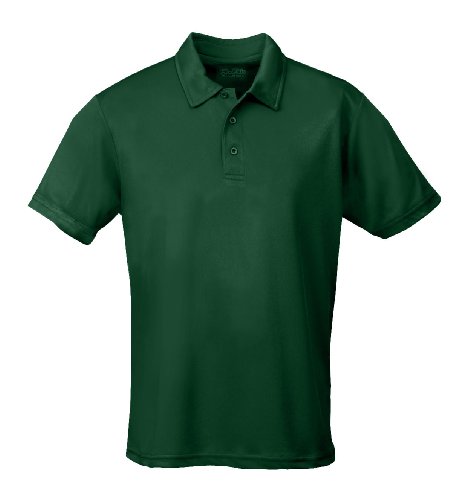 Just Cool - Performance - Performance Polo Shirt, atmungsaktiv, Shirt, atmungsaktiv, L,Flaschengrün von All We Do Is