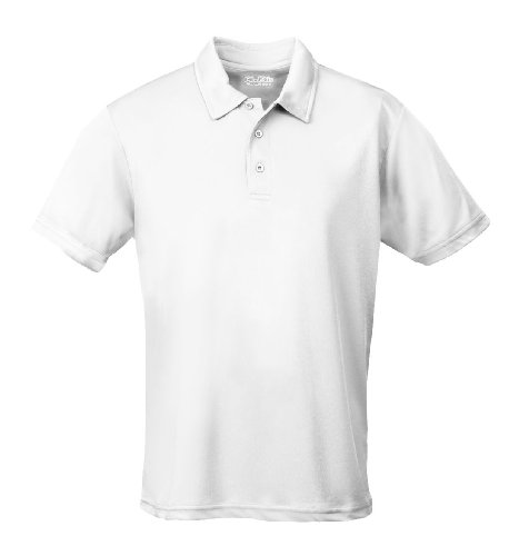 Just Cool - Performance - Performance Polo Shirt, atmungsaktiv, Shirt, atmungsaktiv, L,Weiß von All We Do Is