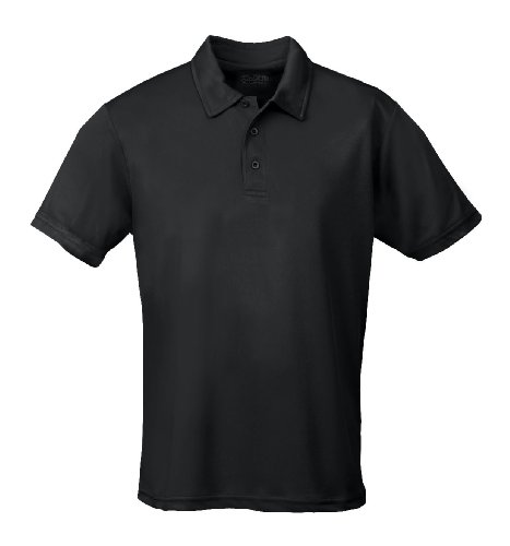 Just Cool - Performance - Performance Polo Shirt, atmungsaktiv, Shirt, atmungsaktiv, XXL,Schwarz von All We Do Is