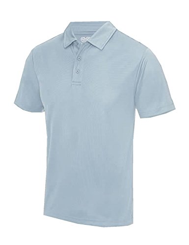 Just Cool - Performance Polo Shirt, atmungsaktiv, himmelblau, Gr.S von All We Do Is