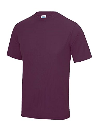 Just Cool - Atmungsaktives und schweißhemmendes T-Shirt, Plum, Large von All We Do Is