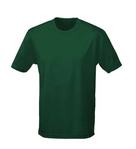 Just Cool - Atmungsaktives und schweißhemmendes T-Shirt, Bottle Green, L von All We Do Is