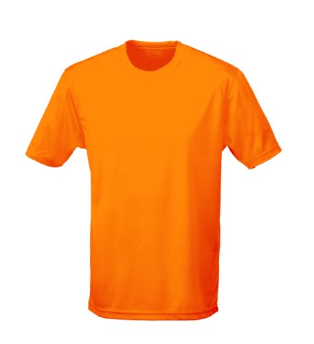 Just Cool - Atmungsaktives und schweißhemmendes T-Shirt, Orange Crush, XXL von All We Do Is