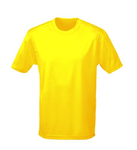 Just Cool - Atmungsaktives und schweißhemmendes T-Shirt, Sun Yellow, XXL von All We Do Is