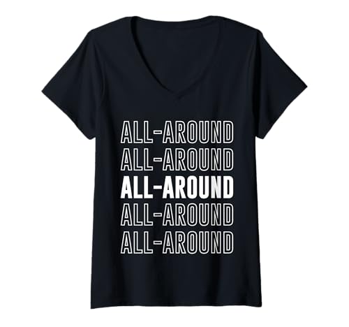 Damen Rundum T-Shirt mit V-Ausschnitt Damen Rundum T-Shirt mit V-Ausschnitt von All-around Apparel