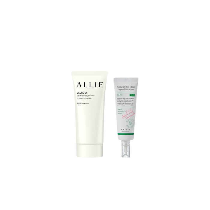 AXIS-Y - Complete No Stress Physical Sunscreen SPF50+ PA++++ - 50ml X Kanebo - Allie Gel UV EX SPF50+ PA++++ - 90g (New... AXIS-Y - Complete No Stress Physical Sunscreen SPF50+ PA++++ - 50ml X Kanebo - Allie Gel UV EX SPF50+ PA++++ - 90g (New... von All-in-one Sets
