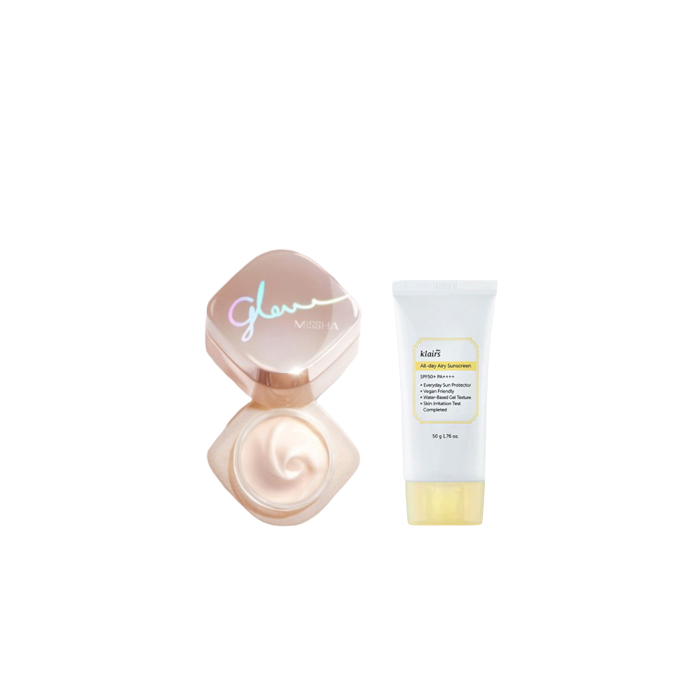 Dear; Klairs - All-day Airy Sunscreen SPF50+ PA++++ - 50g X MISSHA - Glow Skin Balm - 50ml von All-in-one Sets
