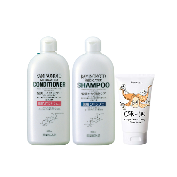 KAMINOMOTO X Elizavecca Hair Care Shampoo & Conitioner & Treatment Set von All-in-one Sets