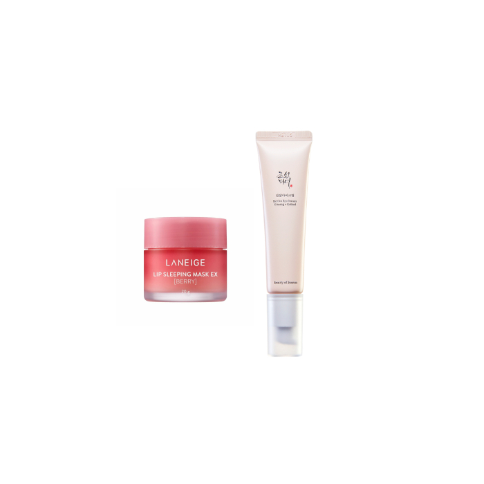 LANEIGE - Lip Sleeping Mask EX - 20g - Berry (1ea) + BEAUTY OF JOSEON - Revive Eye Serum : Ginseng + Retinal - 30ml (1ea) Set von All-in-one Sets