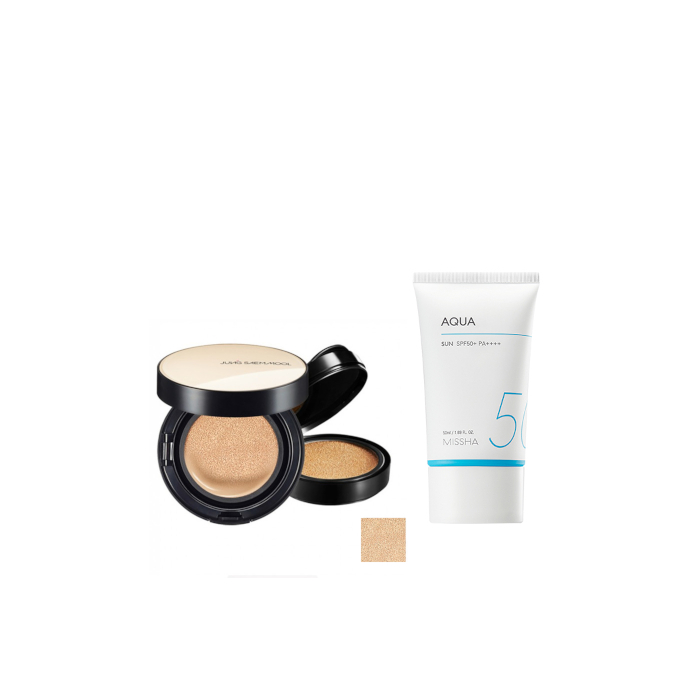 MISSHA - All-Around Safe Block Aqua Sun SPF50+ PA++++ (New version of All-Around Safe Block Aqua Sun Gel ) - 50ml X Jung Saem... von All-in-one Sets