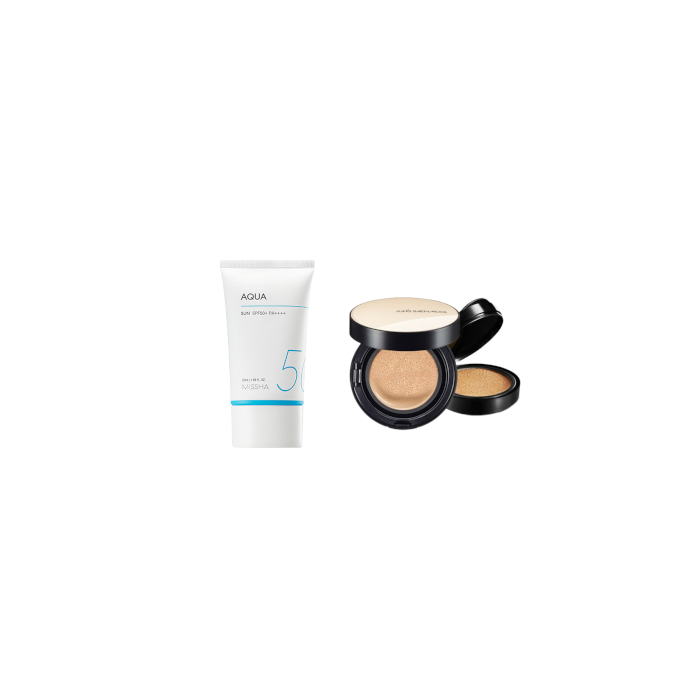 MISSHA - All-Around Safe Block Aqua Sun SPF50+ PA++++ (New version of All-Around Safe Block Aqua Sun Gel ) - 50ml X Jung Saem... von All-in-one Sets
