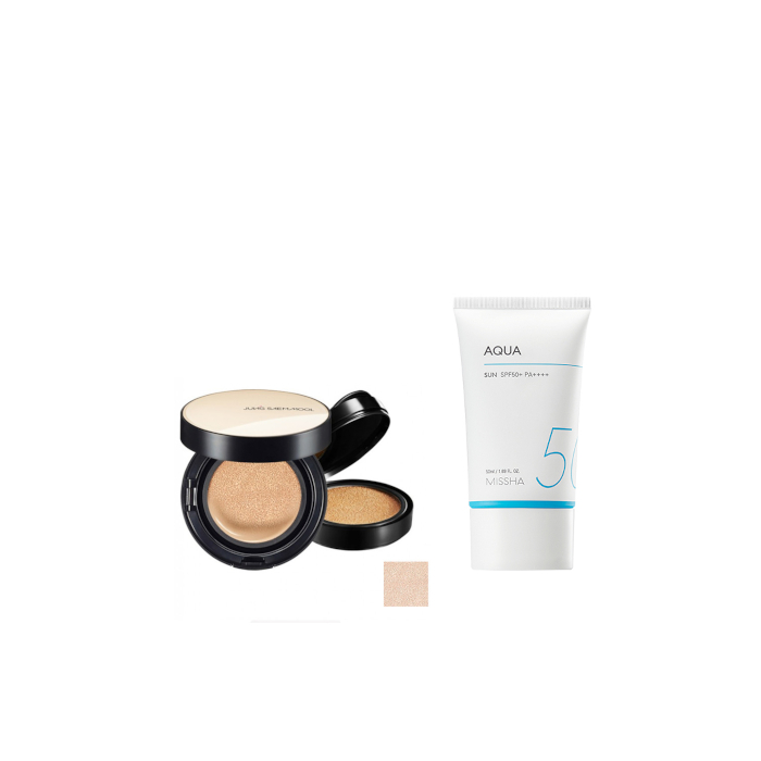 MISSHA - All-Around Safe Block Aqua Sun SPF50+ PA++++ (New version of All-Around Safe Block Aqua Sun Gel ) - 50ml X Jung Saem... von All-in-one Sets