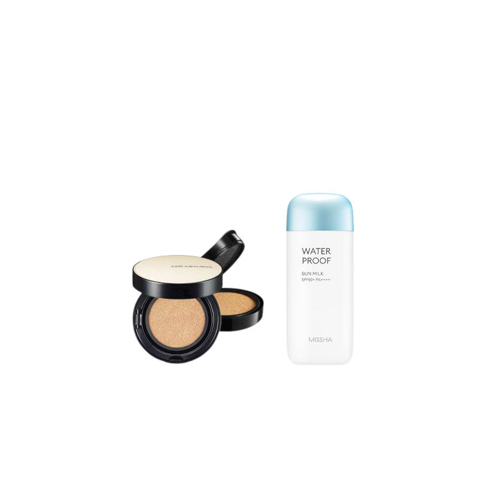 MISSHA - All-Around Safe Block Waterproof Sun Milk SPF 50+/PA++++ - 70ml X Jung Saem Mool - Essential Skin Nuder Long Wear... MISSHA - All-Around Safe Block Waterproof Sun Milk SPF 50+/PA++++ - 70ml X Jung Saem Mool - Essential Skin Nuder Long Wear... von All-in-one Sets