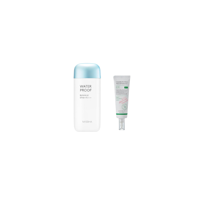 MISSHA MISSHA - All-Around Safe Block Waterproof Sun Milk SPF 50+/PA++++ - 70ml X AXIS-Y - Complete No Stress Physical... MISSHA MISSHA - All-Around Safe Block Waterproof Sun Milk SPF 50+/PA++++ - 70ml X AXIS-Y - Complete No Stress Physical... von All-in-one Sets