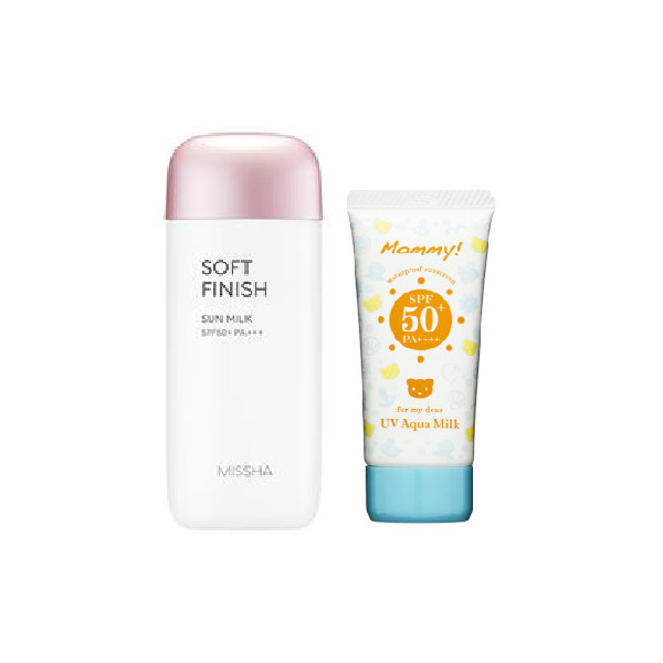 Missha Soft Finish Sun Milk X Isehan Hero Sunscreen Set A von All-in-one Sets