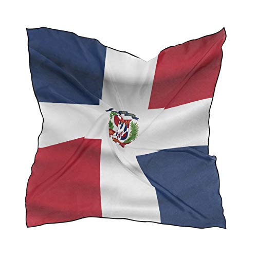Dominican Republic Damen Halstuch/Halstuch mit 10 Stecknadeln, 60 x 60 cm von All3DPrint