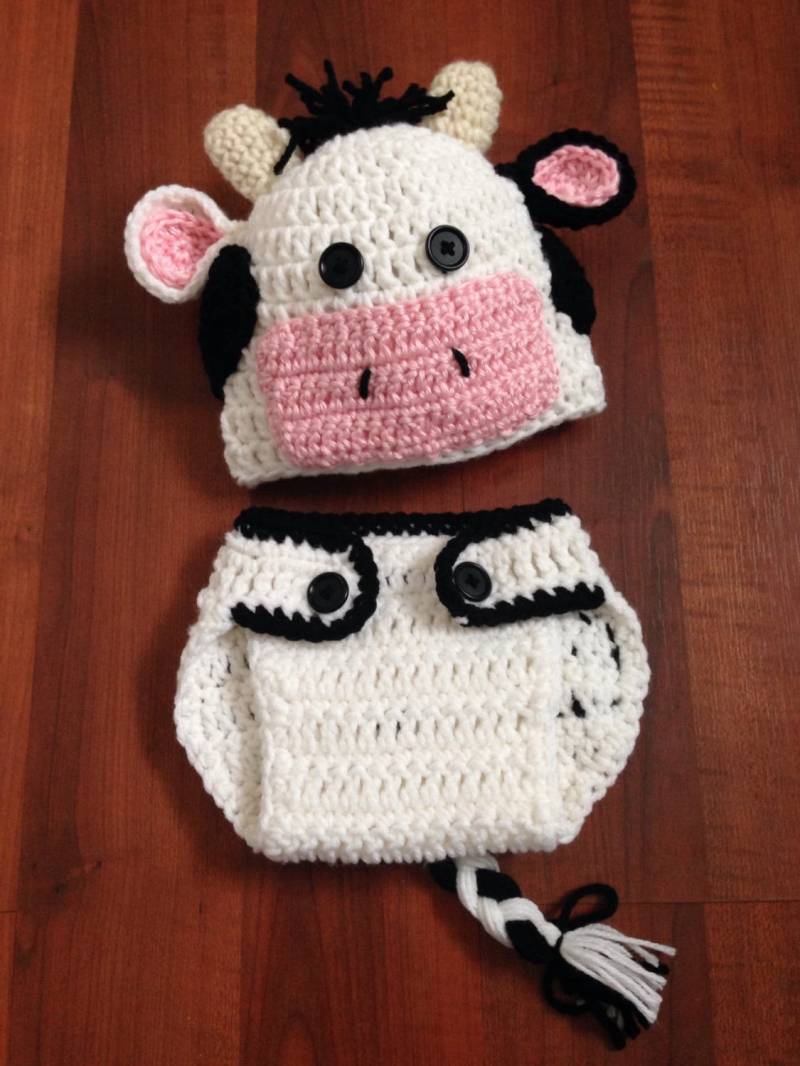 Baby Mütze Und Windelbezug Gehäkelt Neugeborenen Fotorequisite Oder Shower Geschenk von AllAgeCrochets
