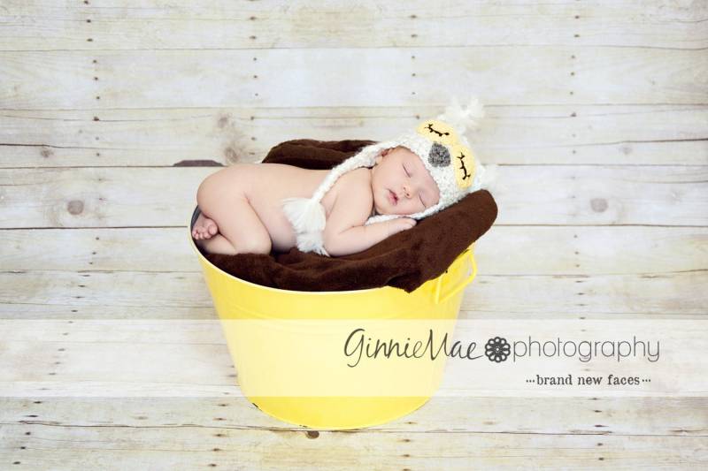 Eulen Mütze Mit Verschneiten Schlafaugen von AllBabyBoutique