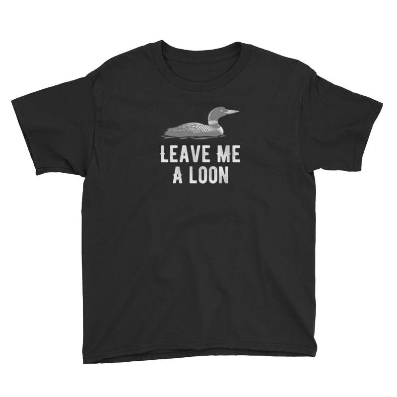 Leave Me A Loon Duck Hunter Funny Waterfowl Youth Short Sleeve T-Shirt von AllForLala