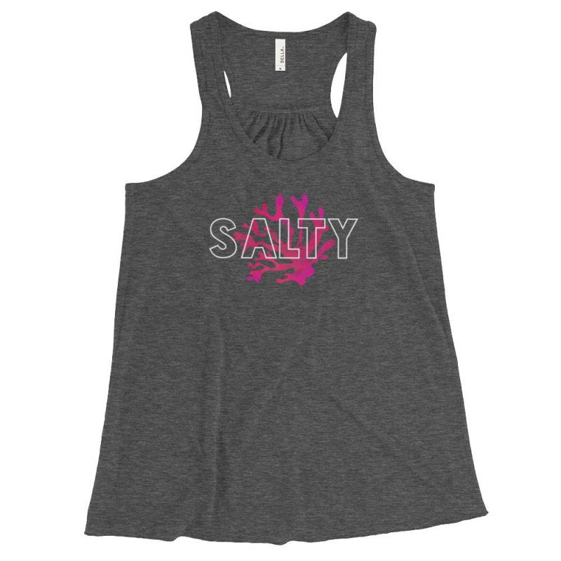 Salty Beach Coral Ocean Meerjungfrau Damen Flowy Racerback Tank von AllForLala