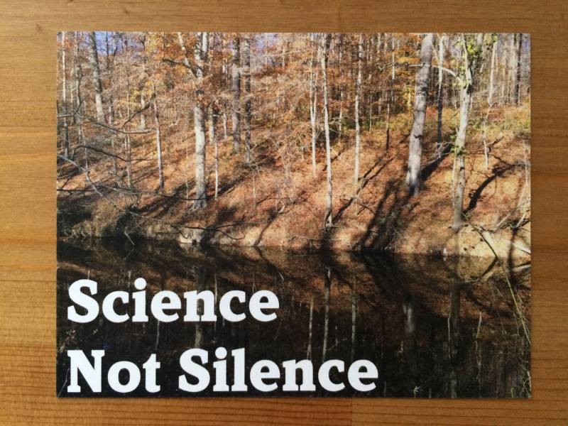 Science Not Silence Postkarten von AllHeartCards