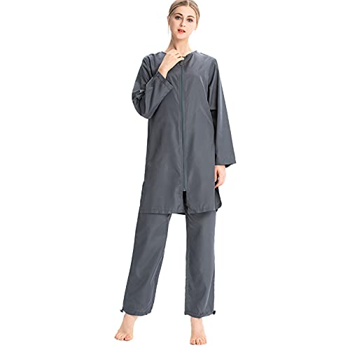 AllMonyba Frauen Muslim Badeanzug 3 Stück Set Islamische Sport Bademode Beachwear Full Cover Burkini mit Badekappe von AllMonyba