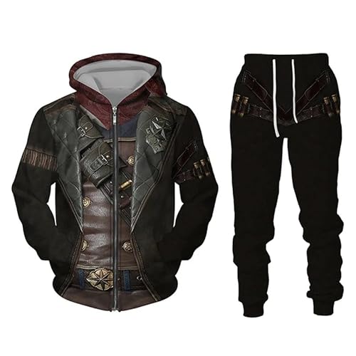 AllMonyba Tempelritter 3D gedruckt Herren Zipper Trainingsanzug Set Casual Hoodie+Hose 2er Set Oversized Streetwear Mode Herrenbekleidung AllMonyba Tempelritter 3D gedruckt Herren Zipper Trainingsanzug Set Casual Hoodie+Hose 2er Set Oversized Streetwear Mode Herrenbekleidung von AllMonyba