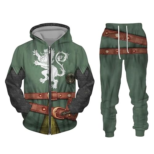 AllMonyba Tempelritter 3D gedruckt Herren Zipper Trainingsanzug Set Casual Hoodie+Hose 2er Set Oversized Streetwear Mode Herrenbekleidung AllMonyba Tempelritter 3D gedruckt Herren Zipper Trainingsanzug Set Casual Hoodie+Hose 2er Set Oversized Streetwear Mode Herrenbekleidung von AllMonyba