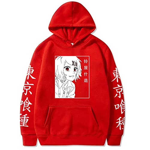 AllMonyba Tokyo Ghoul Hoodies Juzo Suzuya Anime Graphic Harajuku Pullover Sweatshirt Lässige Männer/Frauen Streetwear Tops von AllMonyba