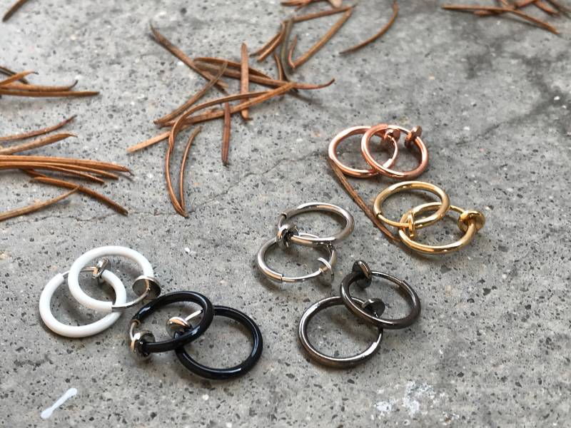 13 Mm Creolen, Ohrclips in Silber, Gold, Roségold, Schwarz, Für Nicht Durchstochene Ohren. Schmuck Jeden Tag. Creolen 1, 3 cm von AllMyLadies
