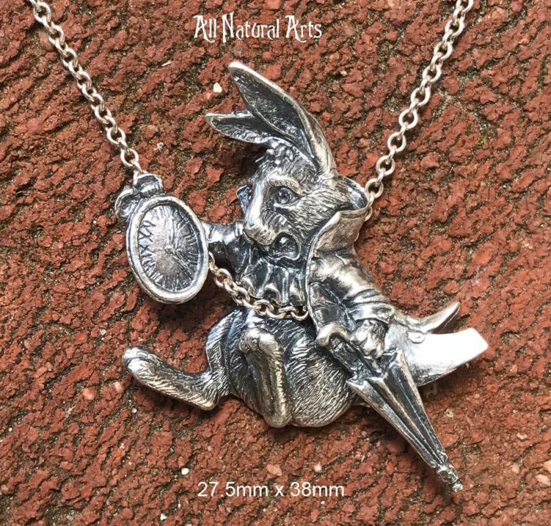 Das Weiße Kaninchen | .925 Sterling Silber von AllNaturalArts