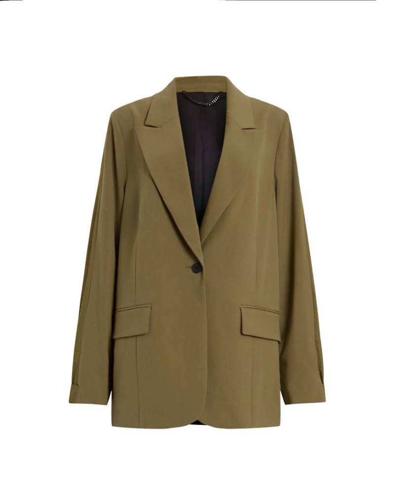 AllSaints - Alassett - Blazer in Schlammgrün von AllSaints