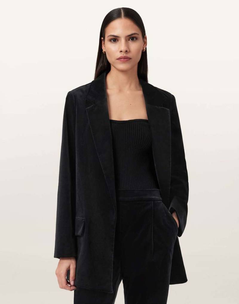 AllSaints - Aleida Vel - Blazer in Schwarz von AllSaints