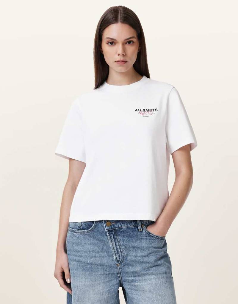 AllSaints - Amore Lisa - T-Shirt in optischem Weiß von AllSaints
