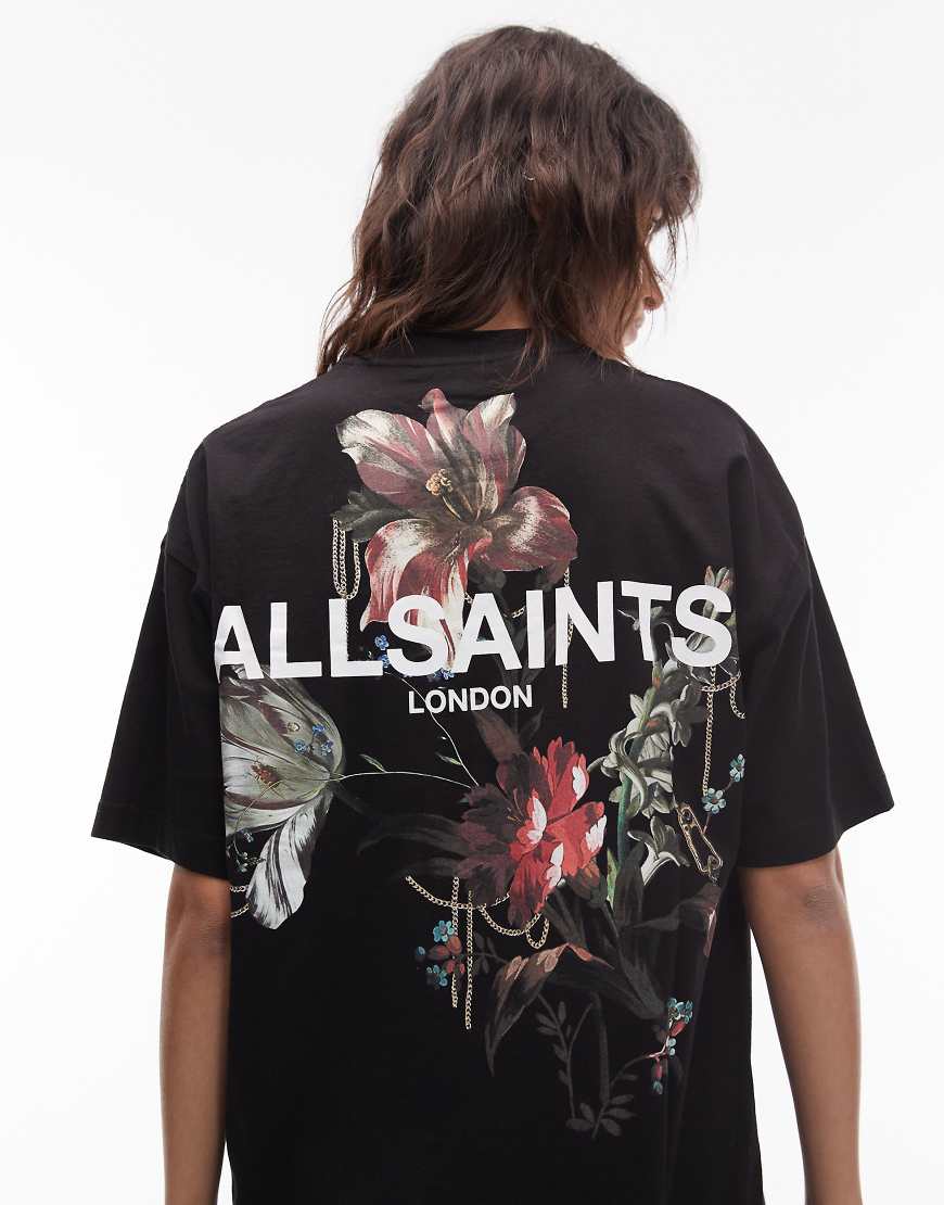 AllSaints - Ania Etta - T-Shirt in Schwarz von AllSaints