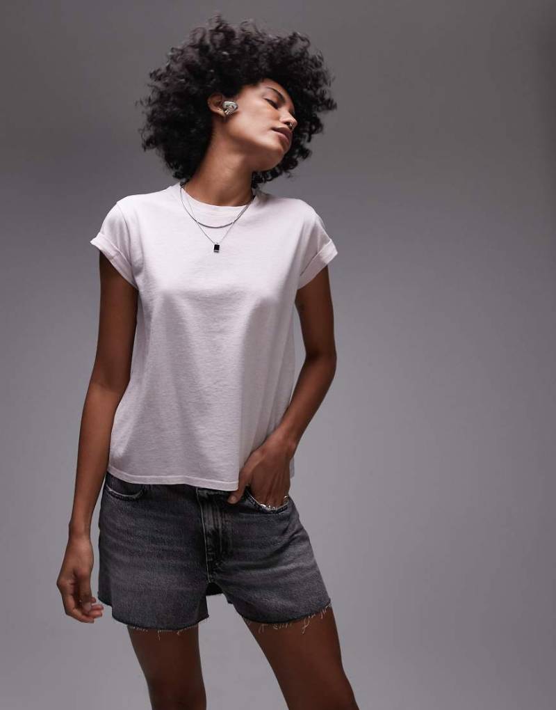 AllSaints - Anna - T-Shirt in Flieder-Aschrosa von AllSaints