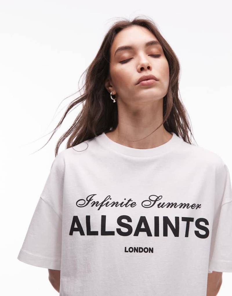 AllSaints - Avri - T-Shirt in optischem Weiß von AllSaints