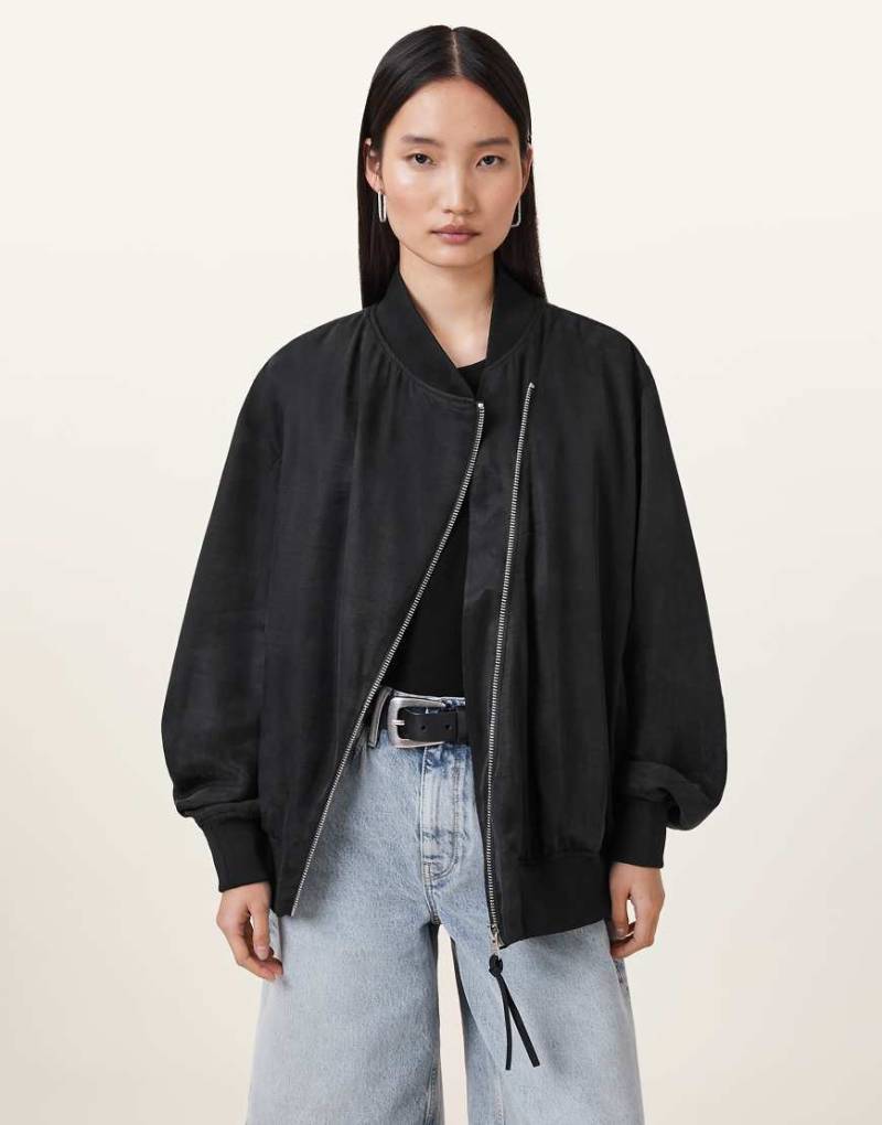 AllSaints - Avril - Bomberjacke in Schwarz von AllSaints