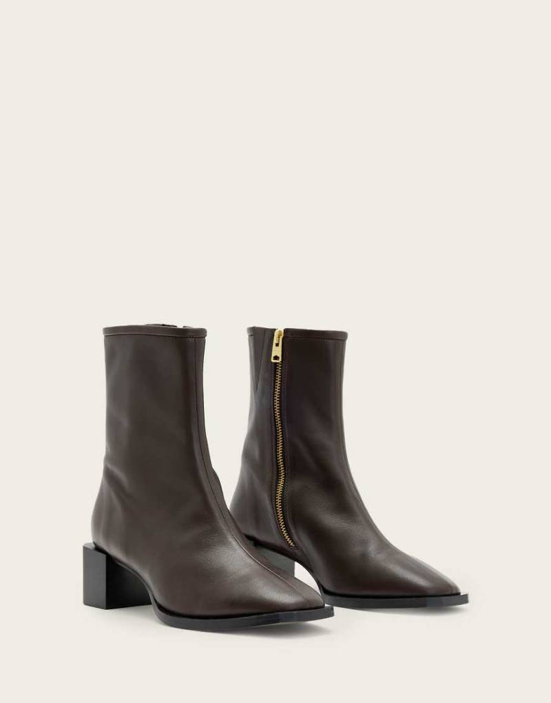 AllSaints - Avril - Stiefel in Braun-Brown von AllSaints